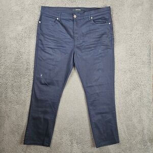 Fried Denim Mens 42x30 Jeans Dark Navy Blue 5-Pocket Casual